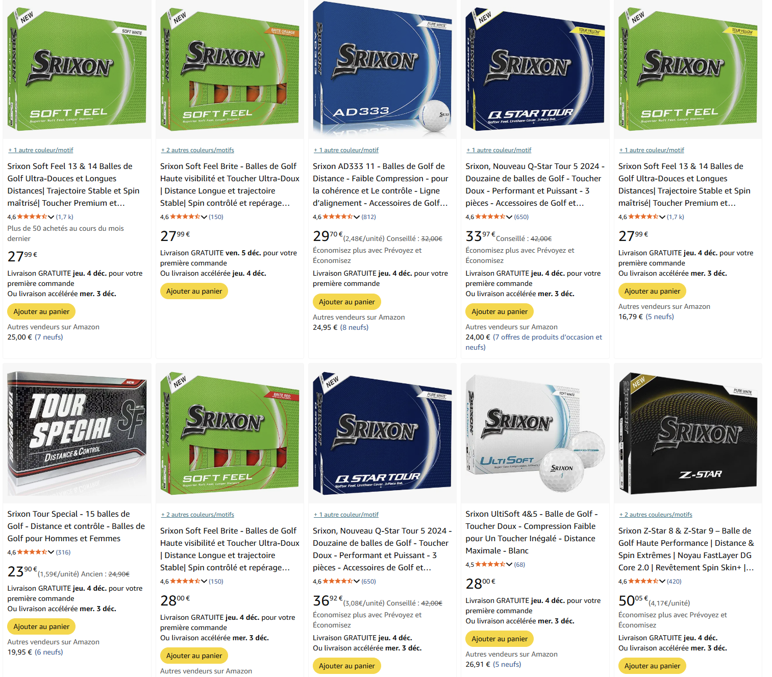 SRIXON Amazon Vendor