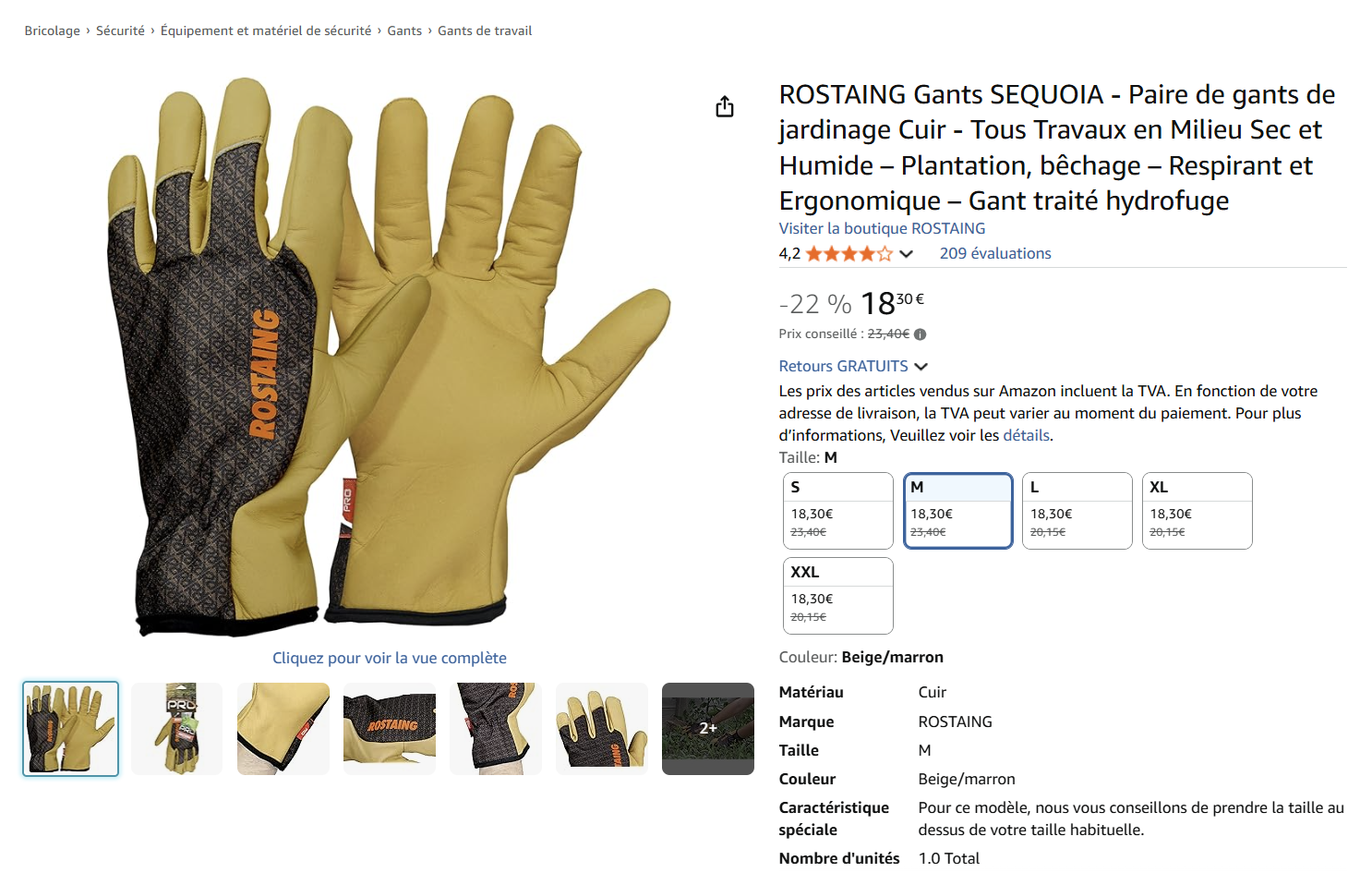 Fiche produit Rostaing